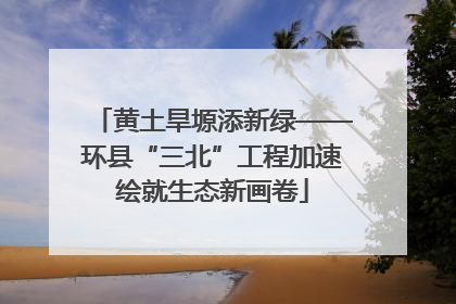 黄土旱塬添新绿——环县“三北”工程加速绘就生态新画卷