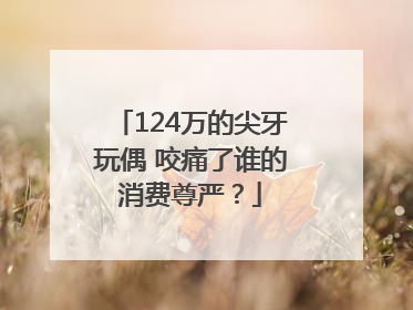 124万的尖牙玩偶 咬痛了谁的消费尊严？