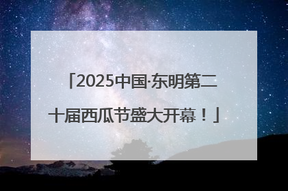 2025中国·东明第二十届西瓜节盛大开幕！