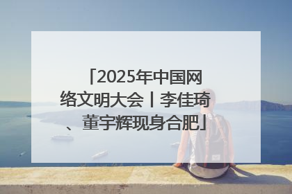 2025年中国网络文明大会丨李佳琦、董宇辉现身合肥