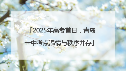 2025年高考首日，青岛一中考点温情与秩序并存