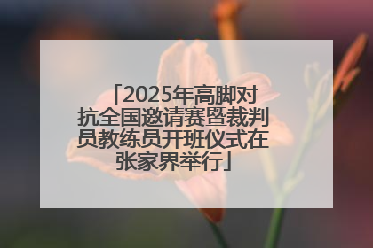 2025年高脚对抗全国邀请赛暨裁判员教练员开班仪式在张家界举行