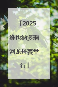 2025维也纳多瑙河龙舟赛举行