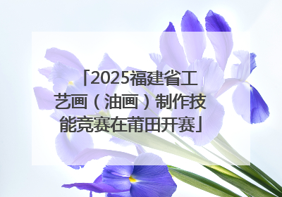 2025福建省工艺画（油画）制作技能竞赛在莆田开赛
