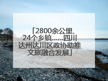2800余公里、24个乡镇……四川达州达川区政协助推文旅融合发展