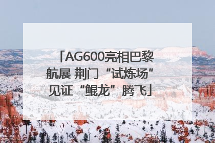 AG600亮相巴黎航展 荆门“试炼场”见证“鲲龙”腾飞