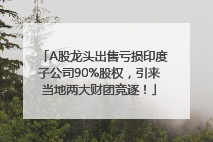 A股龙头出售亏损印度子公司90%股权，引来当地两大财团竞逐！