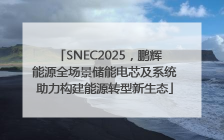 SNEC2025，鹏辉能源全场景储能电芯及系统助力构建能源转型新生态